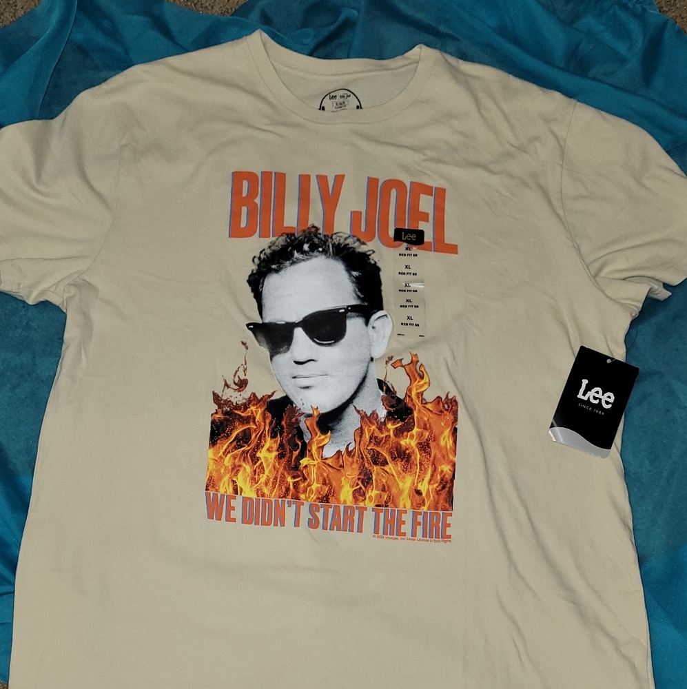 Billy Joel Graphic Men's Shirt XL By LEE
